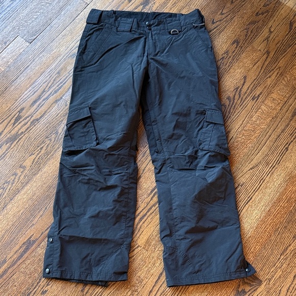 Slalom Women’s Medium Versatile Black Cargo Snow Pants - Picture 1 of 3